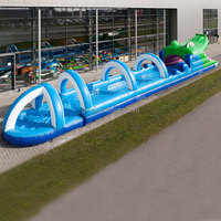 Toboggan aquatique gonflable crocodile 18m à vendre