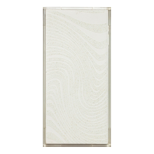 Arte minimalista de pared en lienzo con patrón de líneas onduladas y detalles salpicados para decoración moderna colgante para sala de estar - Product Image 1