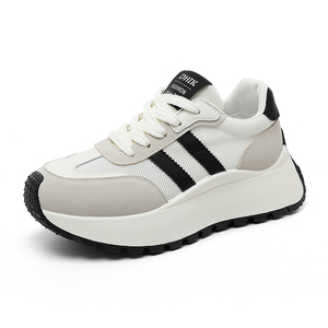 Zapatos Deportivos de Plataforma Antideslizantes para Mujer, Tendencia de Moda Otoño-Primavera, Hechos en China, Cierre con Cordones, Malla Transpirable para Verano - Product Image 1