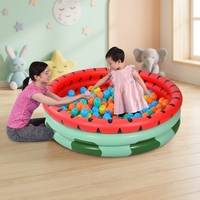 Hochwertiger Runder Aufblasbarer Kinder-Swimmingpool für Draußen 45 Zoll Durchmesser X 10,5 Zoll Höhe Garten-Nutzung Sunshine Marke