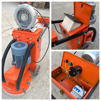 Machine à meuler au sol Lingxing Power 350 Type électrique 220 volts avec aspiration de poussière intégrée, ventilateur à 4 griffes et éclairage