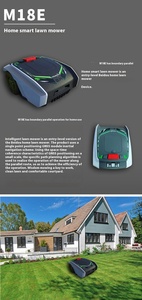 High Efficiency <b>24V</b> <b>Battery</b> Outdoor Robot M18E Fully Automatic Lawn Mower DIY Mobile Phone Planned Path Industrial Wholesale - Product Image 4