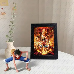 Хит продаж 3d флип линзовидный аниме плакат маленькая картинка 12*17 см с рамкой аниме украшения картины