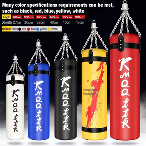 <span class=keywords><strong>Sac</strong></span> <span class=keywords><strong>de</strong></span> frappe cylindrique en PU personnalisé avec logo pour entraînement <span class=keywords><strong>de</strong></span> Muay Thai et Kickboxing – Vente en gros - Product Image 1