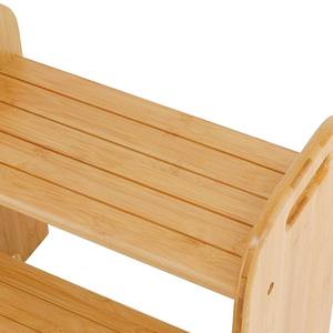 BAMBOOHOMIE, taburete <span class=keywords><strong>de</strong></span> <span class=keywords><strong>madera</strong></span> <span class=keywords><strong>de</strong></span> bambú para <span class=keywords><strong>dos</strong></span> niños pequeños, taburete <span class=keywords><strong>de</strong></span> seguridad para el hogar, 2 escaleras con <span class=keywords><strong>peldaños</strong></span> antideslizantes y manijas - Product Image 4