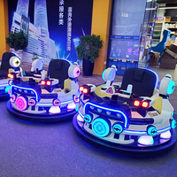 Voitures électriques à pare-chocs de type Space War en fibre de verre, moteur 500W, capacité 2 personnes, pour parcs à thème intérieurs, centres commerciaux, aires de jeux