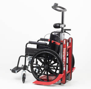 EmssRobot-Synthor X Silla de ruedas portátil de aluminio plegable Elevador de silla de ruedas Transferencia de escaleras Silla de ruedas eléctrica - Product Image 3