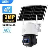 AG626 3MP 4G Solar PTZ Kamera Siyah Işık Tam Renkli AOV 7/24 Kayıt Yapabilen Şebeke Dışı Çiftlik Hayvan Çiftliği Dış Mekan Güvenlik Kamerası