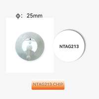 HF 13.56 Mhz NTag213/215/216 Tag Programmation personnalisée Codage PVC Étiquettes RFID Fragile Label