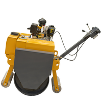 Rouleau compacteur vibrant à tambour unique de 500 kg à bas prix, machine de compactage pour asphalte, mini-compacteur portatif pour routes