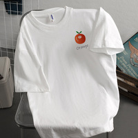 Anti-pilling 100% katoenen casual T-shirt met vlindermouwen - los gebreide top - maat XL - zacht, ademend - voor dagelijkse buitenactiviteiten