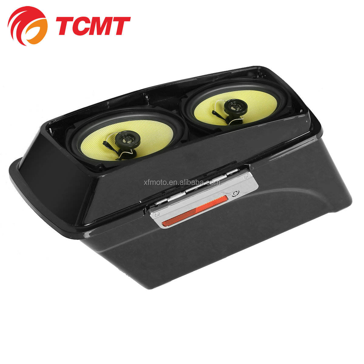 哈雷XF111541-01 6x9英寸扬声器硬鞍座包，带闩锁，适合哈雷旅游街滑翔