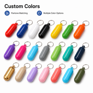 Porte-clés flottant en gros, logo personnalisé, ovale, en plastique, insubmersible, pour événements nautiques, sports aquatiques, cadeaux promotionnels - Product Image 3