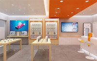 Décoration de magasin d'électronique de Style en bois, étui de téléphone personnalisé, affichage de meubles de magasin de téléphone portable, Design d'intérieur pour téléphone portable