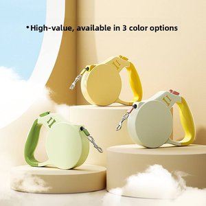 Bestseller Luxury Personalized Modern Cartoon Solid Dog Leash <b>LED</b> Lighting Auto-Extendable Retractable ABS Material Outdoor - Product Image 4