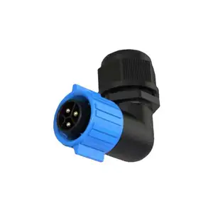 OSWELL Factory M19 right angle al male female waterproof Circular cable power Connector