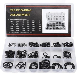 Assortiment de joints toriques Woking, 225 pièces, 18 tailles, en caoutchouc nitrile, kit de réparation pour joints automobiles - Product Image 1