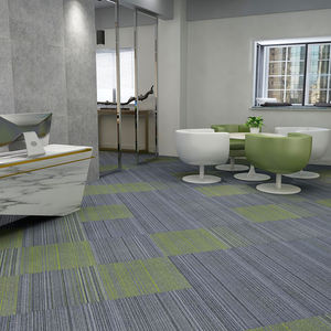 Alfombra de Oficina Económica, Removible, Gruesa, Comercial, Moderna, con Diseño de Rompecabezas, de Nailon, con Base de PVC, 50*50 cm - Product Image 1