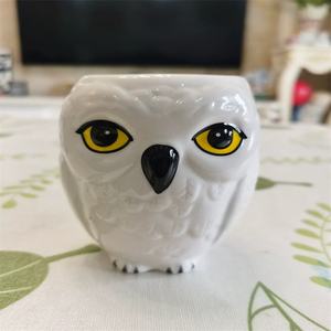 Harry <span class=keywords><strong>Hedwig</strong></span> <span class=keywords><strong>Chouette</strong></span> Tasse en céramique sculptée en 3D Cartoon Grande tasse à café pour expresso - Product Image 6