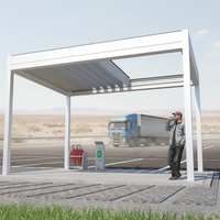 Kit de quincaillerie pour pergola en aluminium Sweet Home, auvent rétractable motorisé à LED pour extérieur, gazebo écologique
