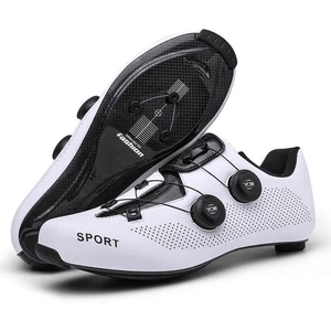 Zapatos de ciclismo de carretera para <span class=keywords><strong>hombre</strong></span> y mujer, <span class=keywords><strong>zapatillas</strong></span> de <span class=keywords><strong>spinning</strong></span> de fondo duro, zapatos de fondo ancho - Product Image 3