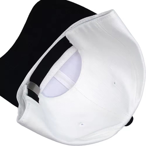 Gorra de Béisbol Estructurada de Seis Paneles Bicolor Lisa al por Mayor con Visera Curva Ajustable de Alta Calidad - Product Image 3