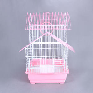 Nefes Alabilen, Çevre Dostu Tasarıma Sahip, Küçük Kare Demir ve Plastik Çerçeveli, İtmeli Kapaklı, Dış Mekan Kuş Kafesi - Product Image 3