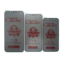 Protection d'écran en céramique ESD de qualité supérieure (Grade AAA) pour 16/15 Pro/14/13/12/11, anti-espion, anti-regard indiscret, finition mate, dureté 9H - Vente Flash