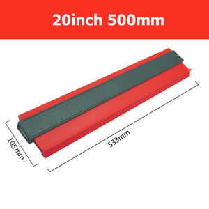 Alat pertukangan templat instan, alat pengukur kontur plastik untuk tanda bentuk - Product Image 5