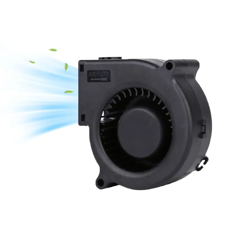 Ventilador de aire centrífugo de alto volumen y bajo ruido, soplador axial de 7530 CC, 75x75x30, 12v de CC, sin escobillas