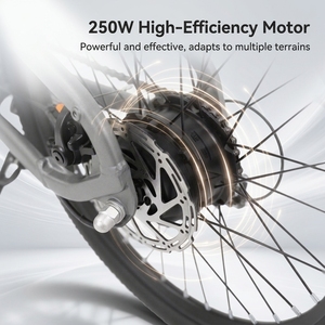 Bicicleta Eléctrica Plegable de 20 Pulgadas con Frenos de Disco Mecánicos y Batería de Litio Extraíble, Bicicleta Eléctrica Portátil para Desplazamientos - Product Image 5