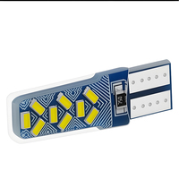 Ampoule LED YM T10 750 18x3014 SMD 5W 12V Lumière Blanche Étanche pour Plafonnier Intérieur de Voiture, Paire de Remplacement, Garantie 1 An