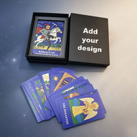 Jeu de cartes de tarot personnalisées pour la divination avec boîte, cartes de tarot spirituelles personnalisées pour la divination et la méditation