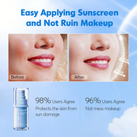 Sérum Visage Coréen Enzymatique Écran Solaire SPF 50 PA Protection UV Rafraîchissante Acide Hyaluronique Réparateur Essence Faciale Marque Privée