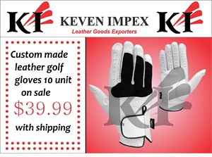 ถุงมือกอล์ฟสีขาวคุณภาพสูงรุ่นใหม่ Keven Impex Master Grip หนัง Cabretta สำหรับผู้ชาย สหรัฐอเมริกา - Product Image 2