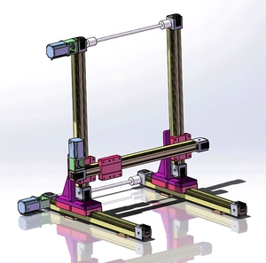 Module de glissière linéaire à 3 axes entraîné par courroie pour peinture, gravure et travail du bois avec convoyeur automatique - Product Image 1