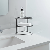Étagère d'angle de cuisine à 3 niveaux en fer – Écologique, résistante à la rouille, non pliable, de type sur pied, pour rangement de vaisselle et optimisation de l'espace de garde-manger