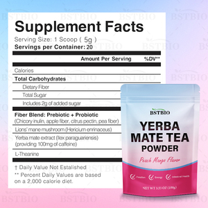 BSTBIO Polvo de <span class=keywords><strong>Ilex</strong></span> Paraguariensis de Alta Calidad, Extracto de Yerba Mate, Té de Yerba Mate de Marca Privada, Yerba Mate al por Mayor, Polvo de Yerba Mate - Product Image 2