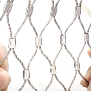工業用強度316ステンレス鋼ワイヤーロープメッシュ、動物園のフェンス、鳥小屋、囲い、耐腐食ネット - Product Image 1