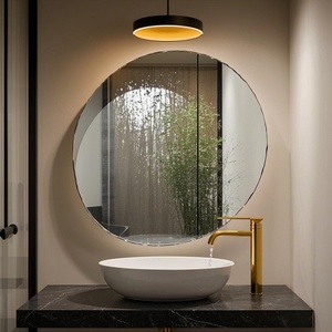Customizable Frameless Modern Bevel Edge Anti-Corrosion Lead Free Ultra Clear <b>Silver</b> <b>Mirror</b> for Bathroom Dressing Wall Decor - Product Image 1