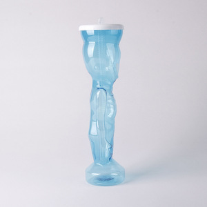 Slushy <b>Cup</b> 850ml <b>With</b> <b>Straw</b> PET Plastic Custom Color Party Event Drinkware Custom Logo Wholesale - Product Image 5