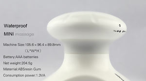Mini masajeador corporal con control remoto inalámbrico de mano, con vibración funciona con pilas, masajeador eléctrico con batería AAA - Product Image 2
