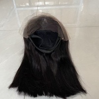 Pelucas al por Mayor de Fábrica en Vietnam, Pelucas Lisas 16A SDD de 14-30 Pulgadas, Color Negro Natural, Cabello Humano 100%