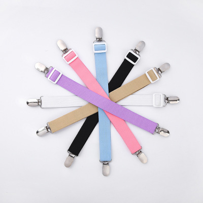 Регулируемый держатель для простыни, цветной нейлоновый нескользящий стальной фиксированный зажим, Нескользящая Пряжка для простыни, зажим для пододеяльника 4