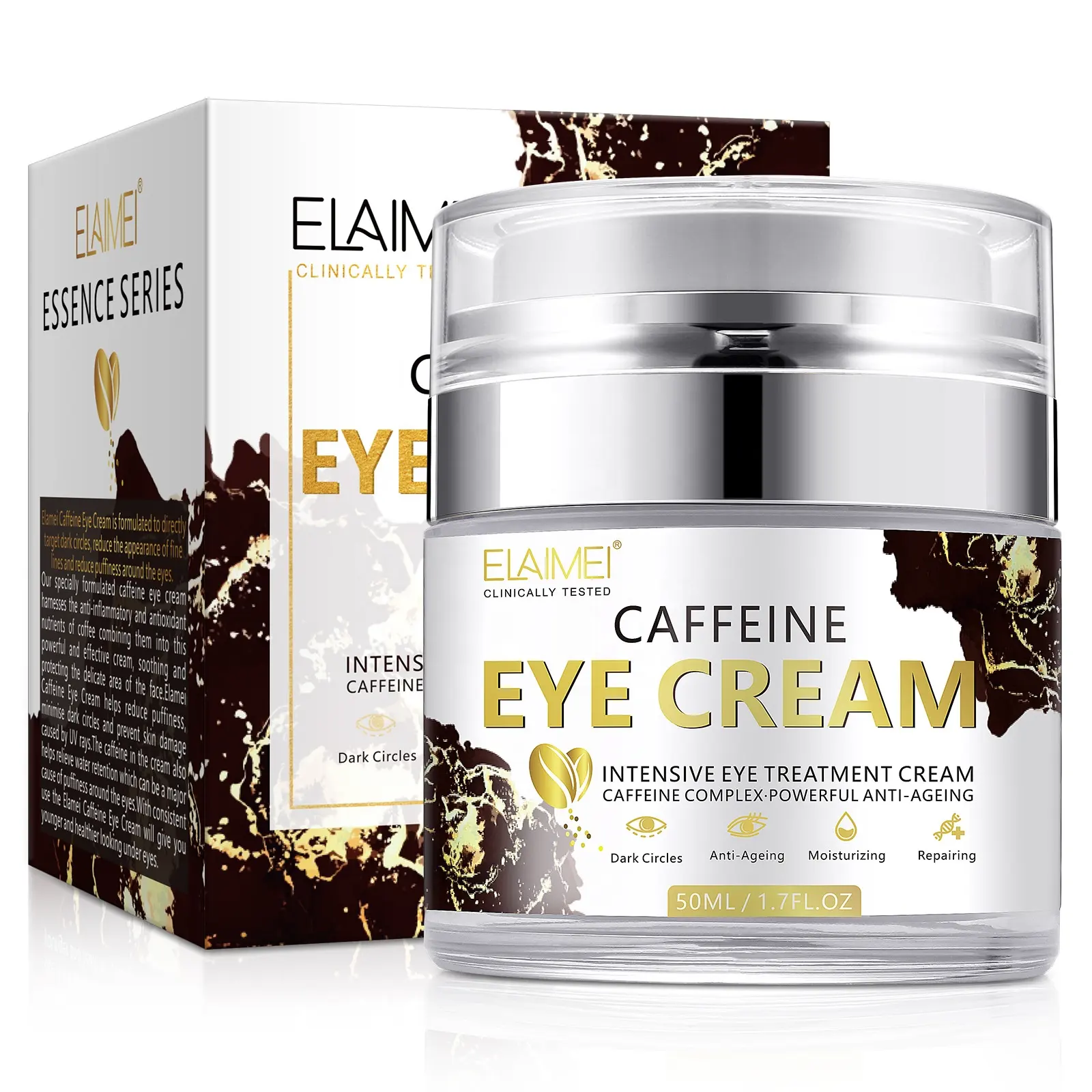 Elaimei Coffee Active Factor feuchtigkeit spendend entfernen Augenringe Augen taschen feine Linien nähren Anti-Falten-Augen creme