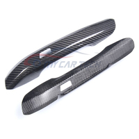 Pour Audi A4/4L A5 Q5L SQ5 B9 housses de poignée de porte de voiture en Fiber de carbone