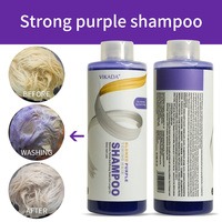 Shampoo violet pour cheveux blonds, tonifiant qui élimine les reflets jaunes et cuivrés pour les cheveux décolorés, blond platine, gris cendré, argenté et blond