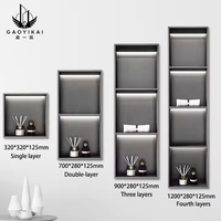 Niche de douche carrée en acier inoxydable Niche d'accessoires de salle de bain personnalisée avec étagère simple pour le rangement de la douche
