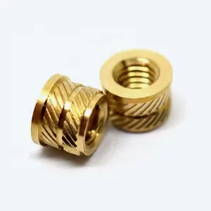 Knurled Factory Precision Processing Knurled Threaded Turning Spare Parts CNC Brass Knuckles