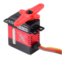 Micro servo numérique KST X12-508 pour hélicoptères RC, couple de 6,2 kgf.cm, temps de réponse de 0,07 seconde, engrenage en alliage d'aluminium et acier trempé